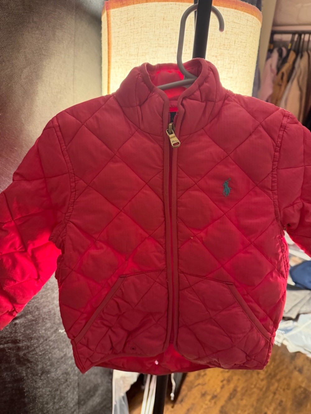 Ralph Lauren Pink Quilted Kids Jacket